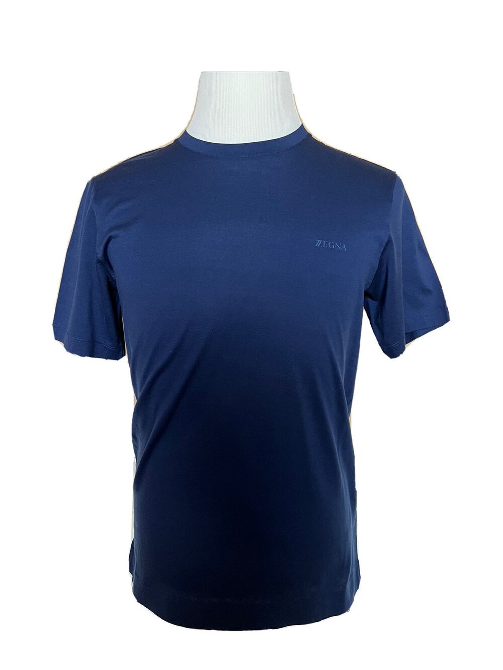NWT $325 ZZEGNA Crewneck Blue T-Shirt Small ZZF630